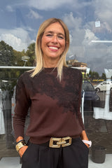 Maglione Marisa Marrone
