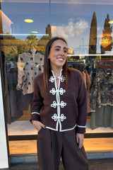 Cardigan Japan Marrone