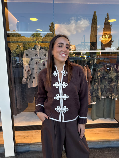 Cardigan Japan Marrone