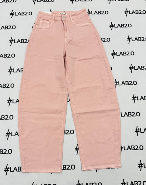 Jeans Wideleg Rosa