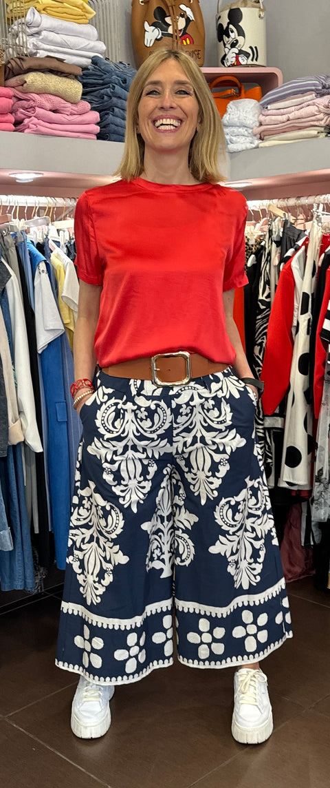 Gonna-pantalone Blu