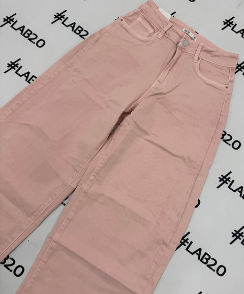 Jeans Wideleg Rosa