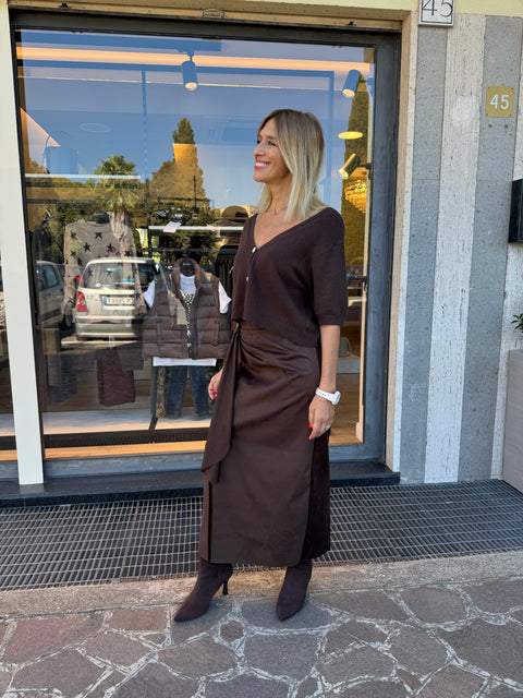 Cardigan Petra Marrone