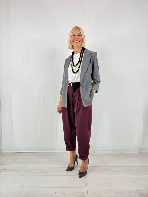 Pantalone Giorgia Bordeaux