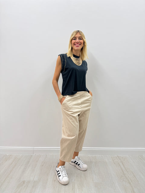 Pantalone  Ada COTTON Beige