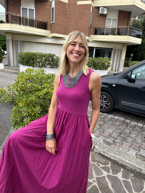 Raspberry Angela Dress