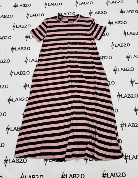 Abito Desire RIGHE Rosa  Marrone