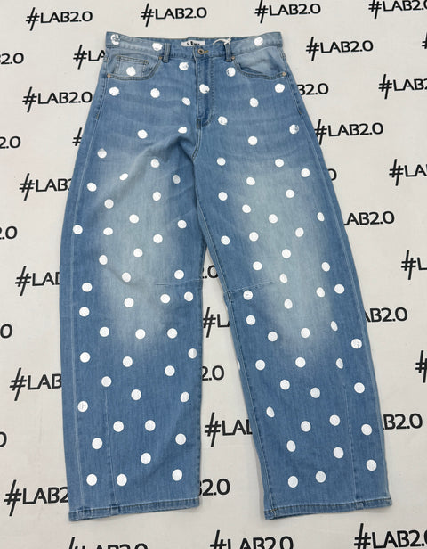 Jeans Pois Blu