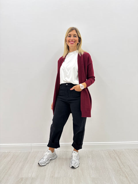Cardigan Valeria Bordeaux