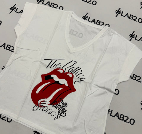 T-Shirt Stone Bianca
