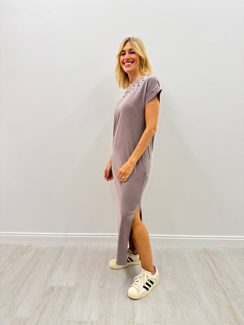 Vestido Sibilla malva lavado