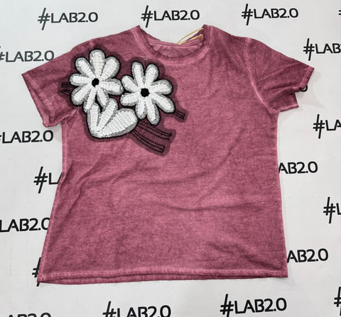 T-shirt Letizia Pink Delavè