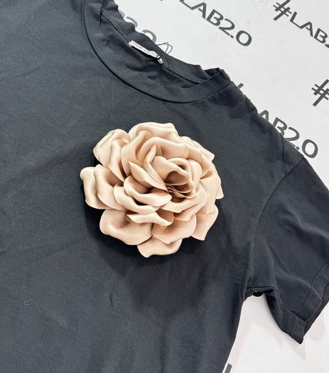 T-Shirt  Fiore Nera Curvy