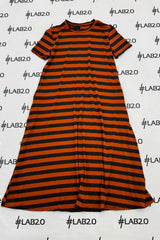 Abito Desire RIGHE Ruggine  Marrone