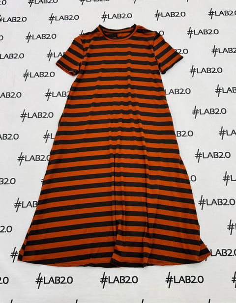 Abito Desire RIGHE Ruggine  Marrone