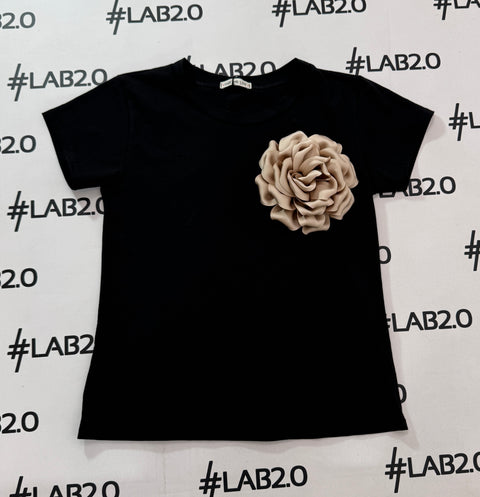 T-shirt Fiore Nera