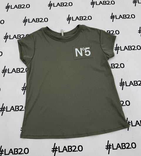 T-shirt vert militaire Cinq