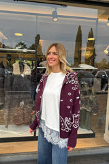 Maglione Bandana Bordeaux
