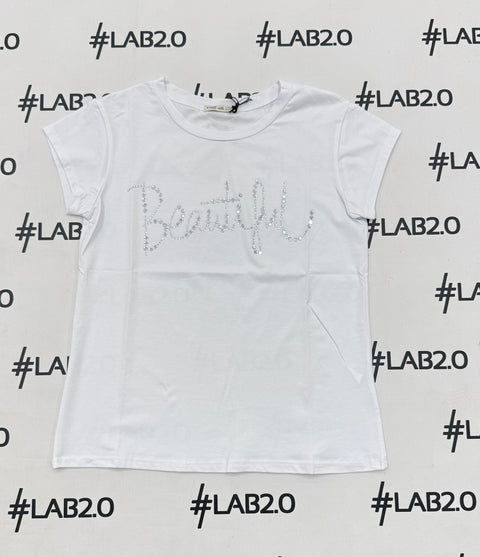 T-Shirt Beautiful Bianco