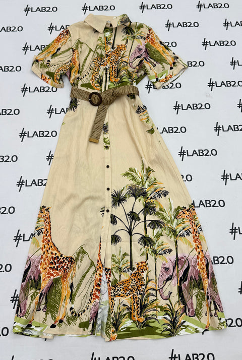 Vestido Alessandra Beige
