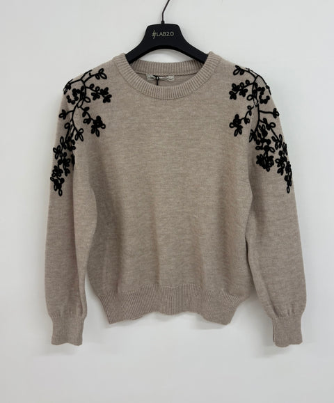 Pull Taupe Élégant   