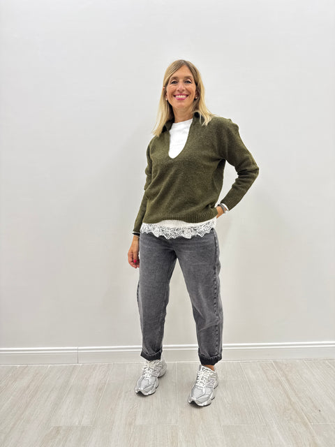 Maglione Clotilde Militare
