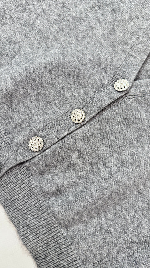 Cardigan Botton Grigio