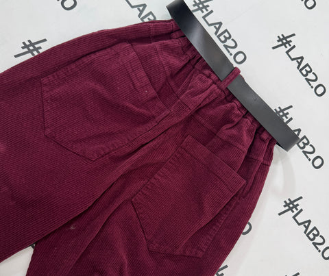 Pantalone Isa Bordeaux