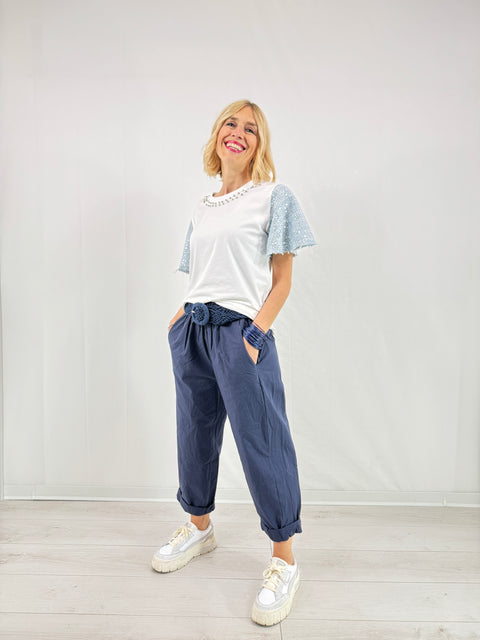 T-shirt Cinzia Celeste