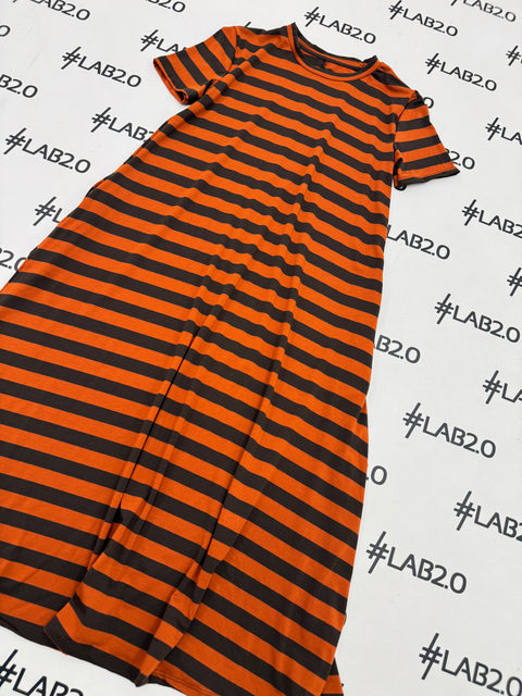 Abito Desire RIGHE Ruggine  Marrone