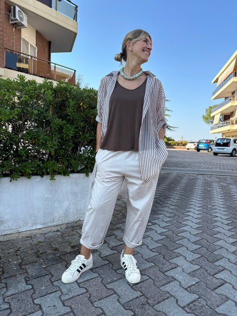 Camicia Flavia Beige