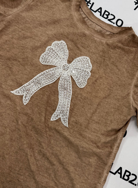 T-shirt Chic Camel Delavè