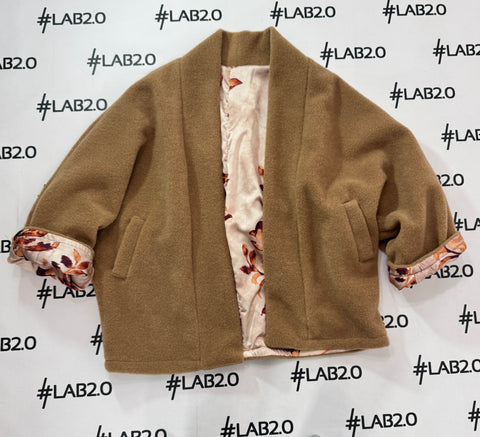 Giacca Kimono Camel