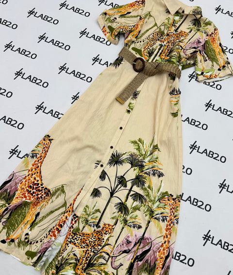Vestido Alessandra Beige