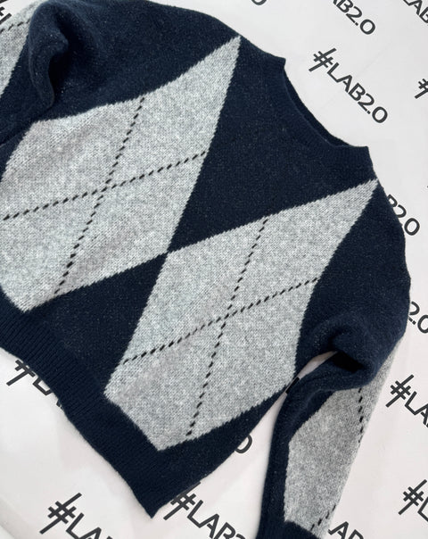 Maglione Diana Blu Grigio