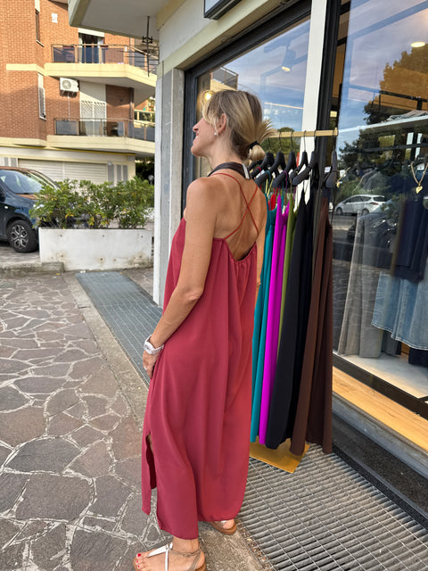 Vestido Betta Terracota