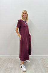 Burgundy Desire Dress
