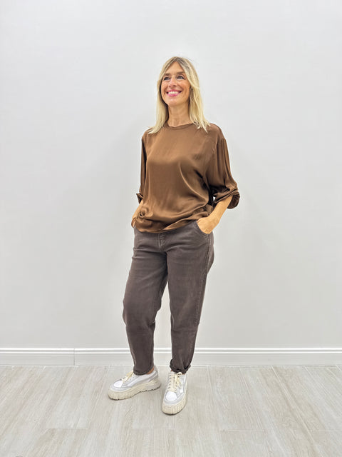 T-shirt Lucilla Marrone