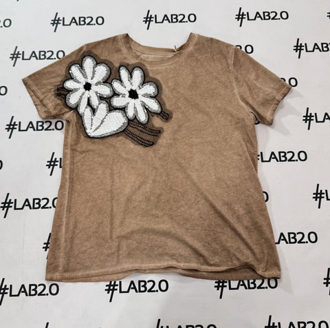 T-shirt Letizia Camel Delavè