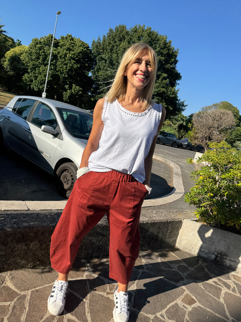 Ada COTTON Rust Trousers