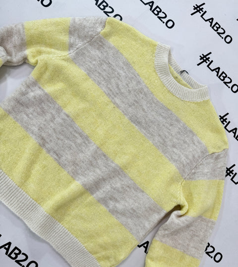 Maglione Stripes Giallino