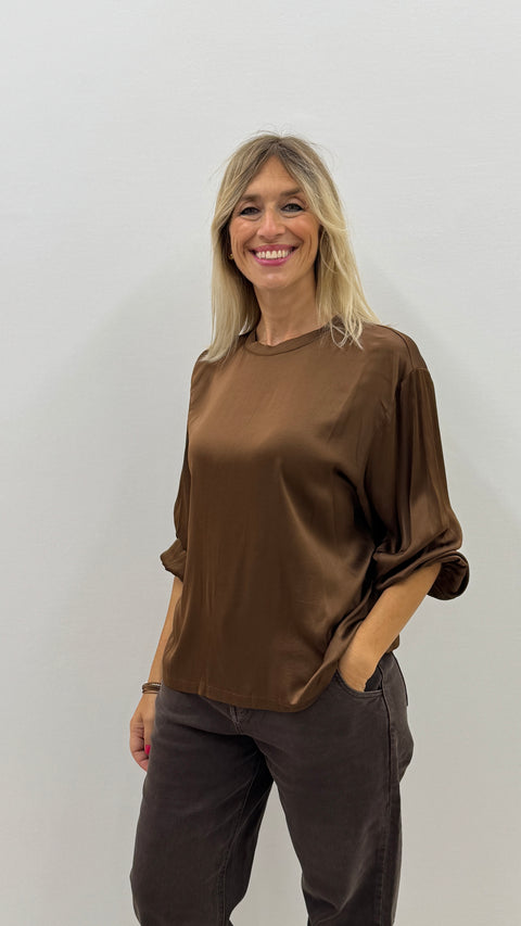T-shirt Lucilla Marrone