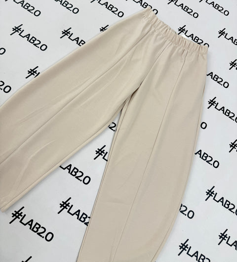 Pantalone Rhianna BARREL Panna