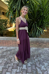 Viviana Plum Dress