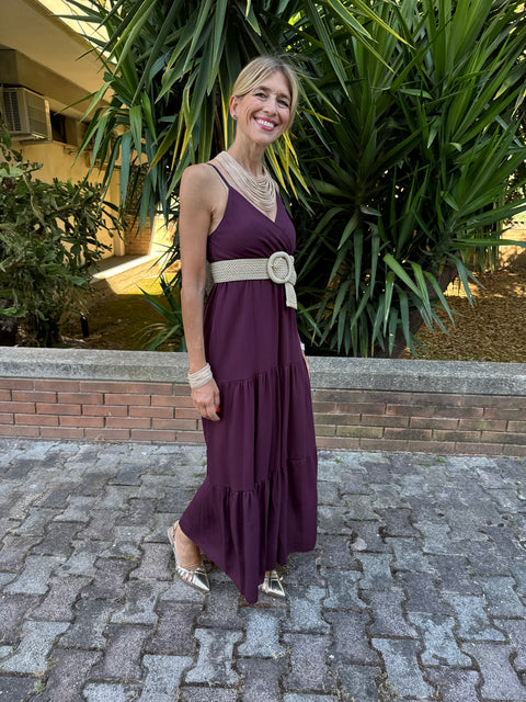 Vestido Viviana Color Ciruela