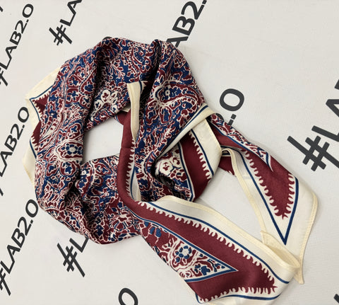 Foulard Cachemire Bordeaux