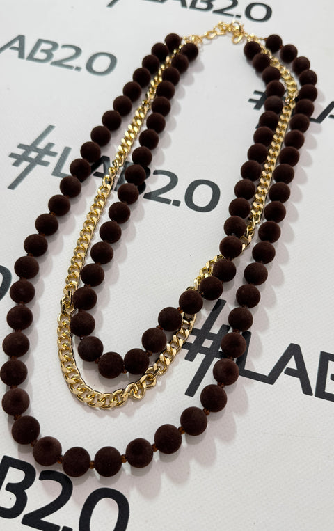 Collana Viola Marrone