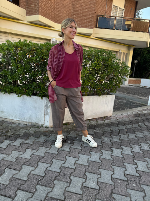 Camicia Flavia Bordeaux