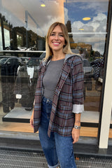 Blazer Debora Azzurro Marrone