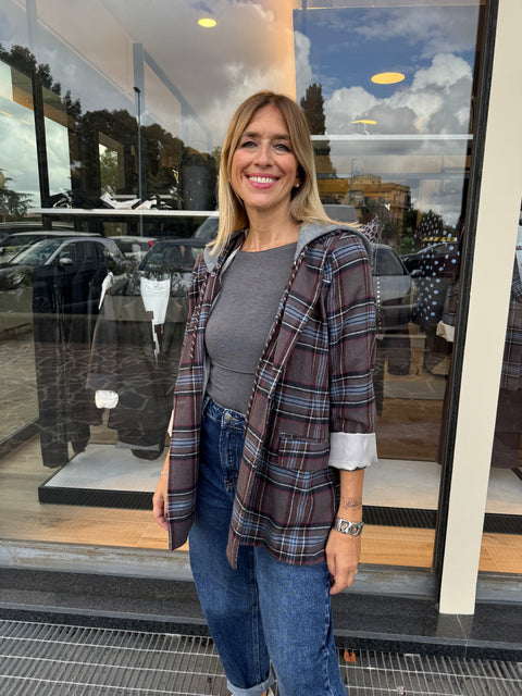 Blazer Debora Azzurro Marrone